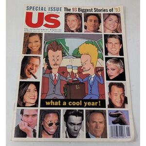 US Magazine Jan 1994 Cindy Crawford  Beavis And Butthead Tom Cruise Seinfeld VTG